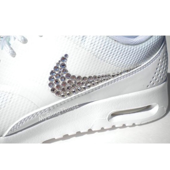 Bling Nike Air Max Thea Shoes w/ Swarovski Crystal - Picture 3 of 4